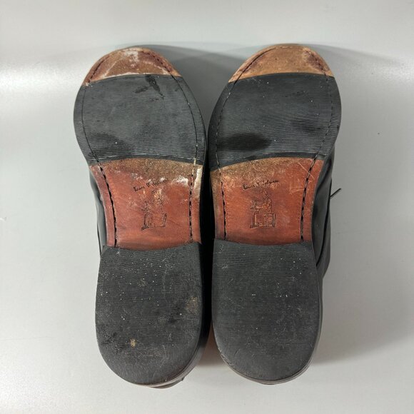 Tauer & Johnson Two-tone Black Leather Men's Derby Dress Shoes, Size 12 E - Picture 8 of 14